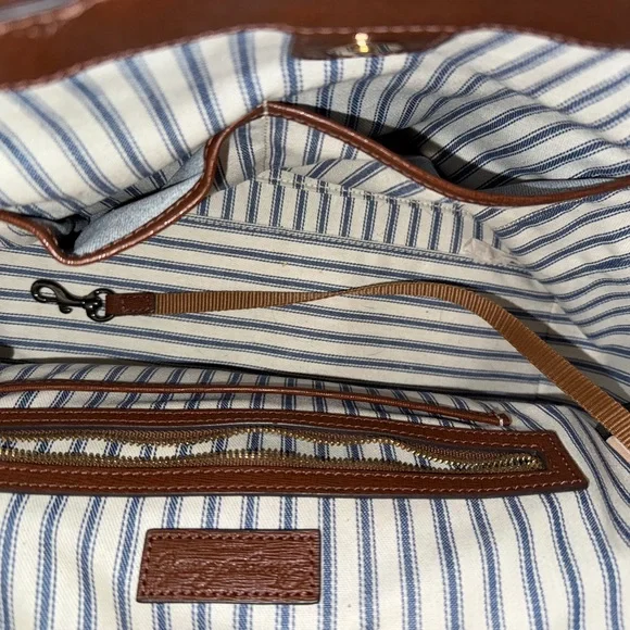 Dooney & Bourke Brown Leather Tote - Picture 15 of 16